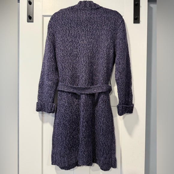 Jones New York Purple Knit Long Cardigan Sweater Ladies Size Large - Picture 2 of 3